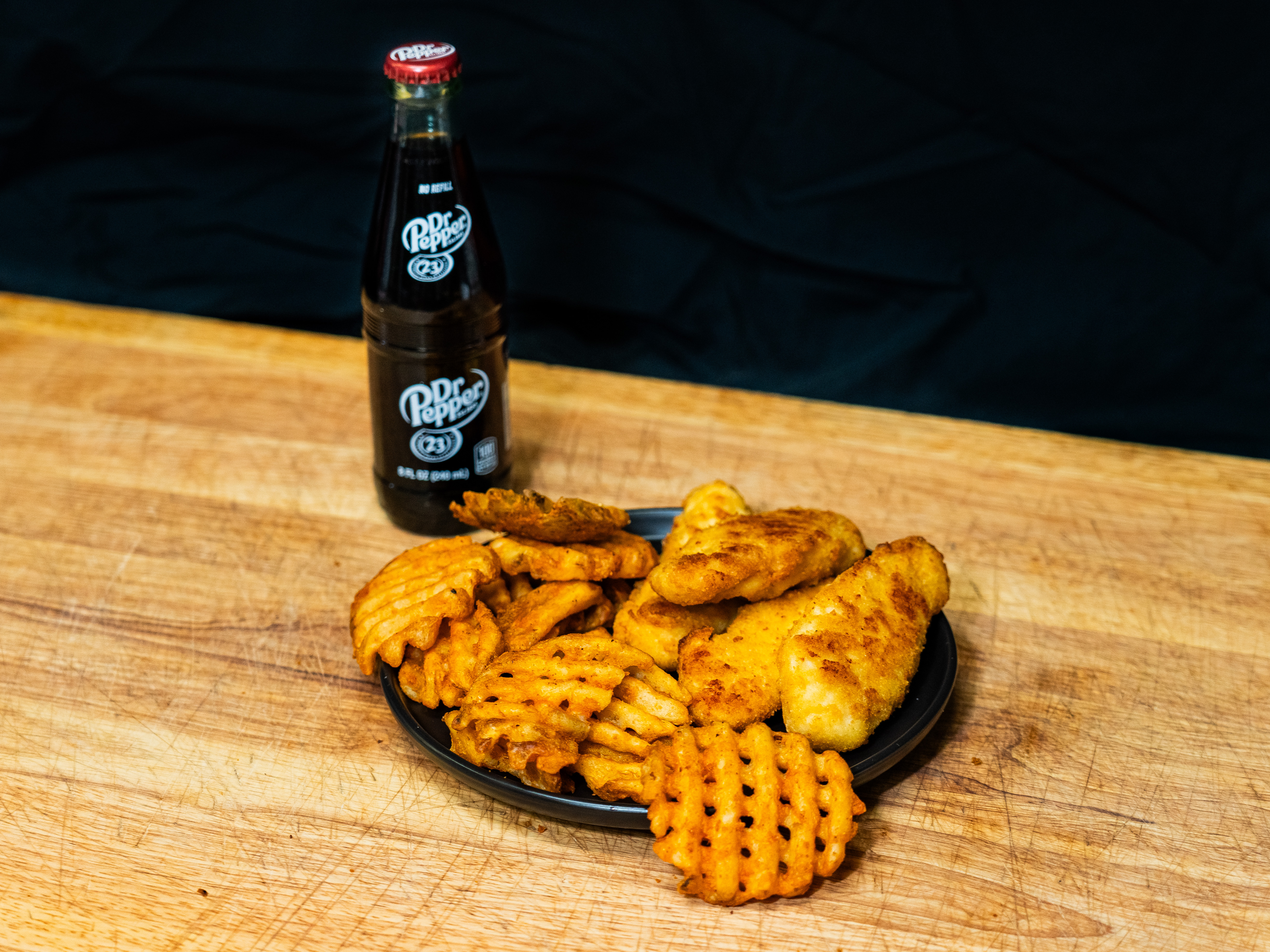 Chicken Tenders with Waffle Fries